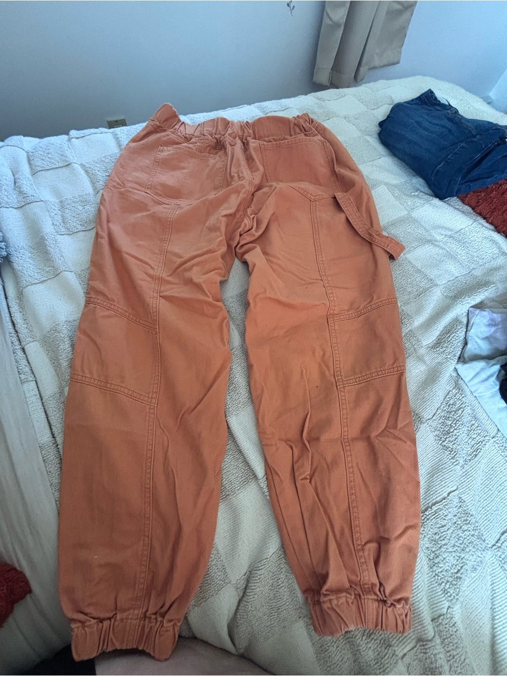 Forever 21 Women's Rust Orange Cargo Jogger Pants